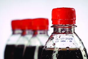 Soda Bottle With Label Printed on