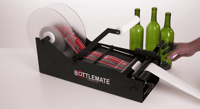 Manual Bottle Label Applicator | BOTTLEMATE Manual Label Applicator for Bottles